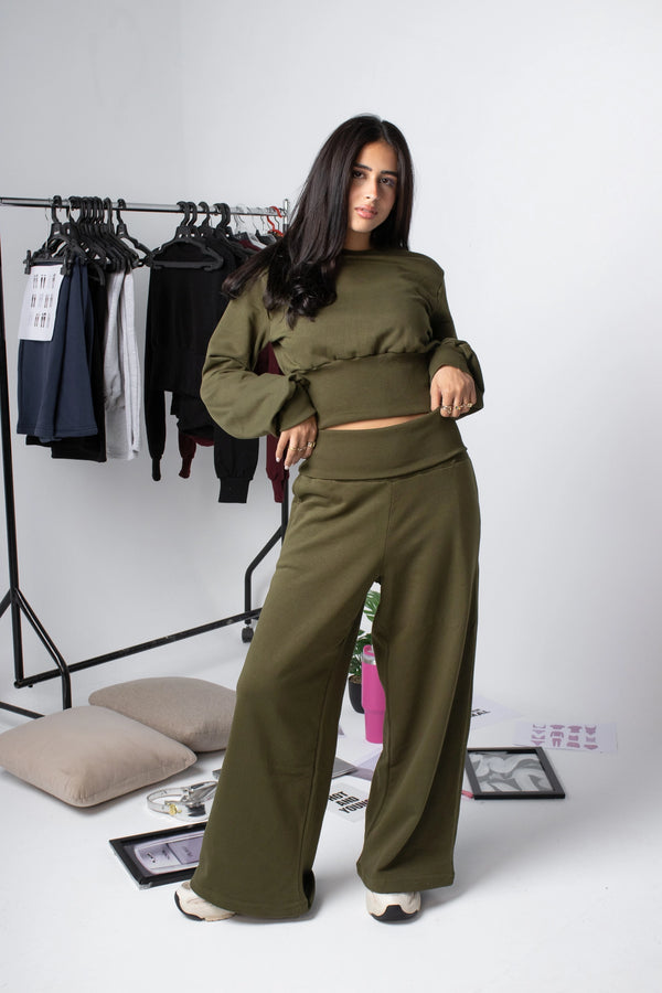 Folded Pants Olive