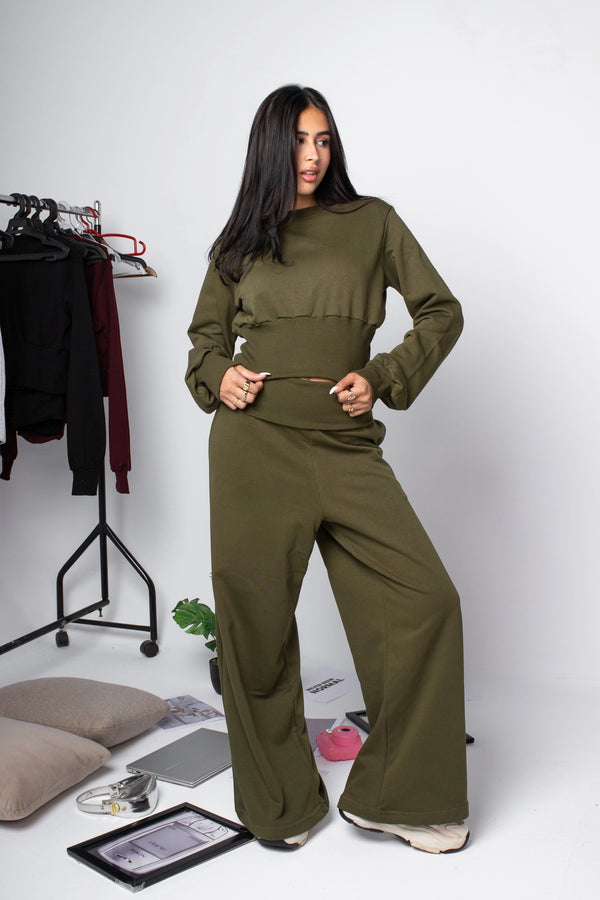 Folded Set Olive